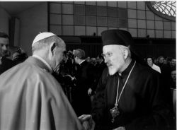 Paolo VI e Il Metropolita Emilianos di Silyvria