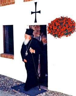 Bartholomeos I, arcivescovo di Costantinopoli e Patriarca ecumenico a Bose, maggio 1997